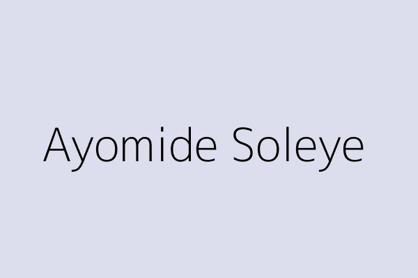 Ayomide Soleye
